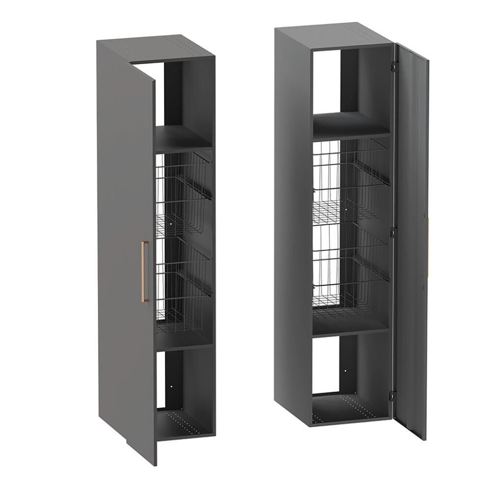 Pyykkikaappi Polaria Solo 400 x 400 Antrasiitinharmaa