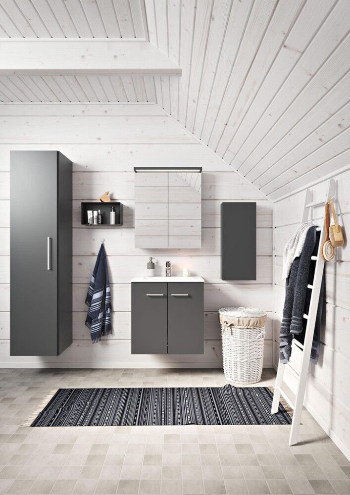 Pyykkikaappi Polaria Solo 400 x 500 Antrasiitinharmaa