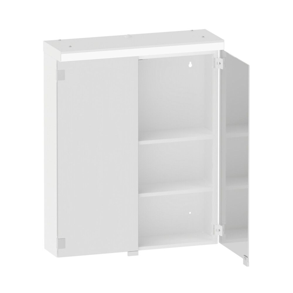 Valaisinpeilikaappi Polaria Nora valkoinen 55 cm