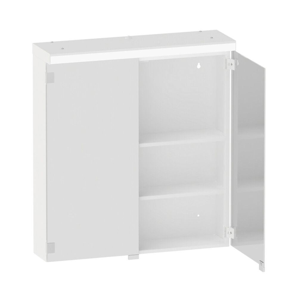 Valaisinpeilikaappi Polaria Nora valkoinen vikavirtasuojattu 60 cm