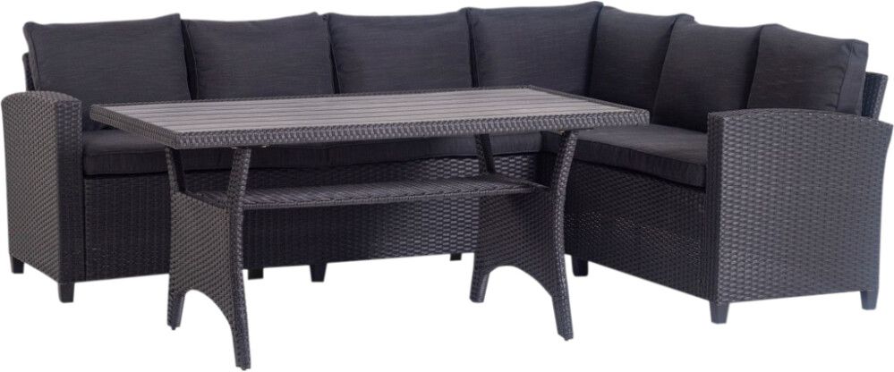 Kulmasohvaryhmä Sunfun Stan musta