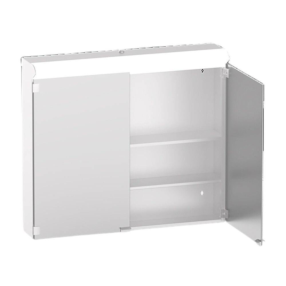 Valaisinpeilikaappi Polaria Lumen oikea vikavirtasuojattu valkoinen 80 cm