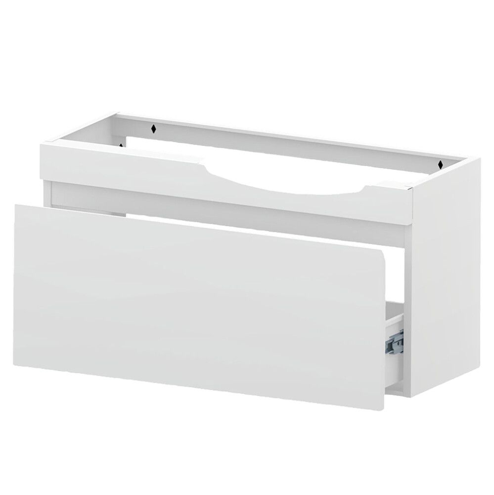 Allaskaappi Polaria Laval oikea valkoinen 90 cm