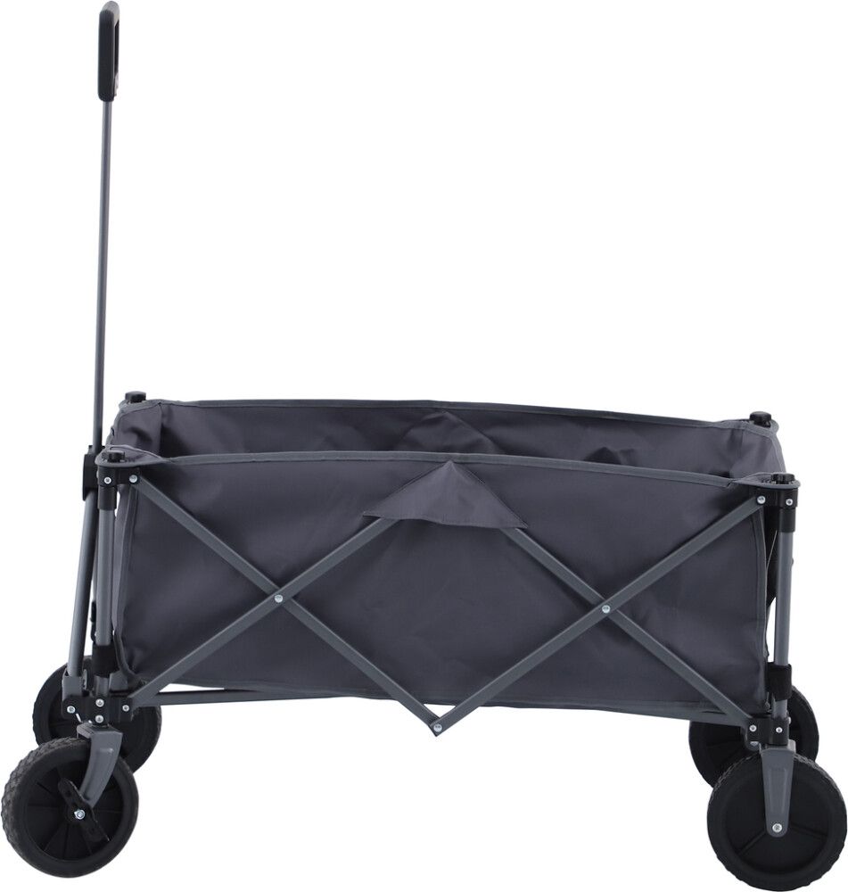 Puutarhakärry taittuva harmaa