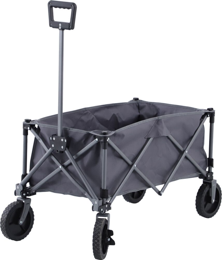 Puutarhakärry taittuva harmaa