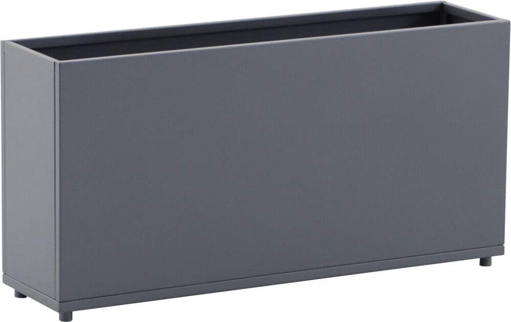Kukkalaatikko 89 x 23 x 45 cm harmaa