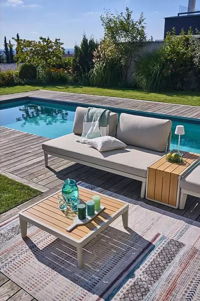 Sohvapöytä-rahi Sunfun Solo hiekka