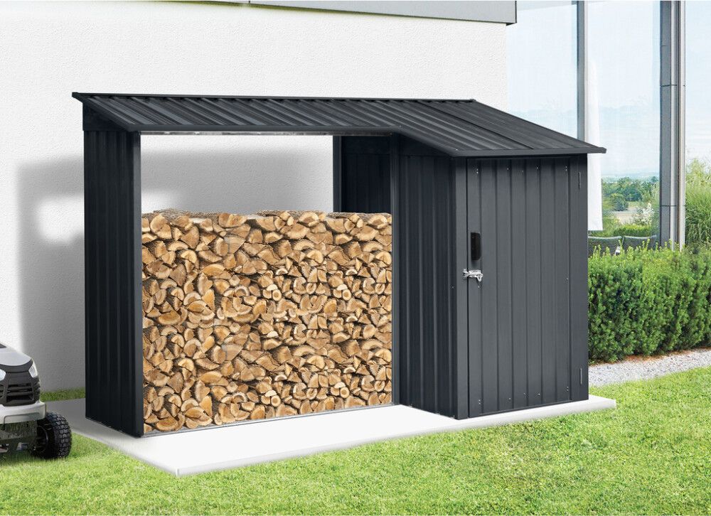 Puukatos-varasto 270 x 105 x 158 cm