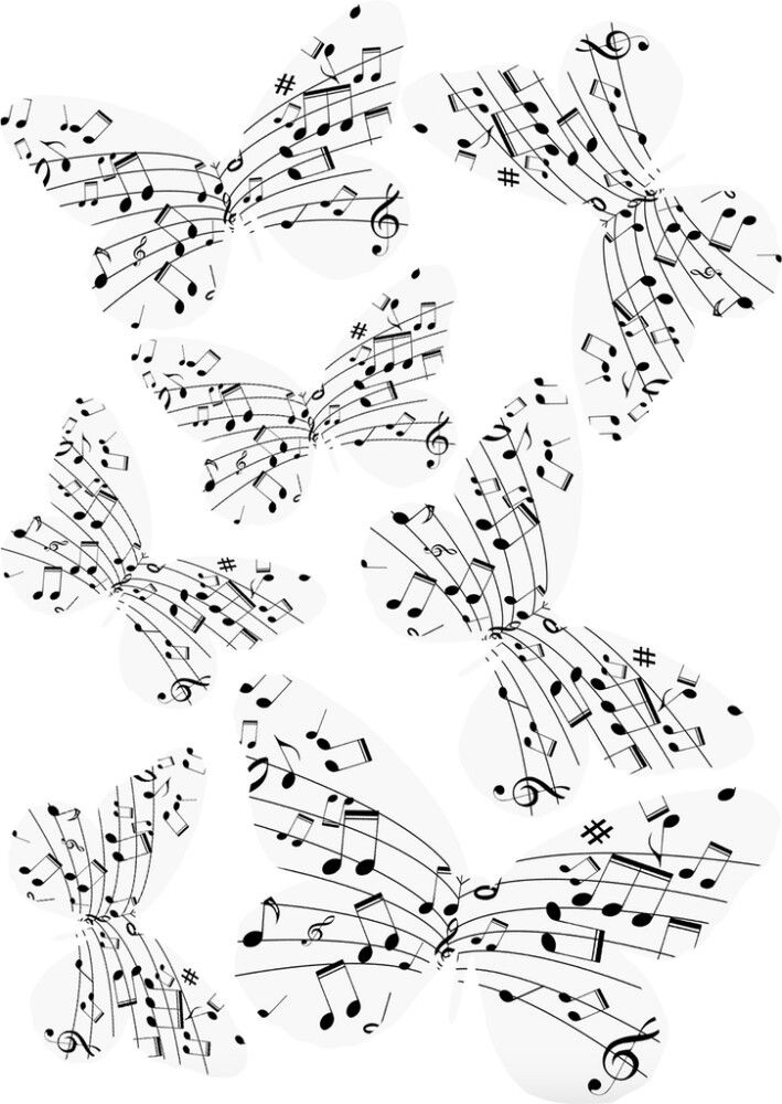 Seinätarra Plage 3D Musiikki Perhoset