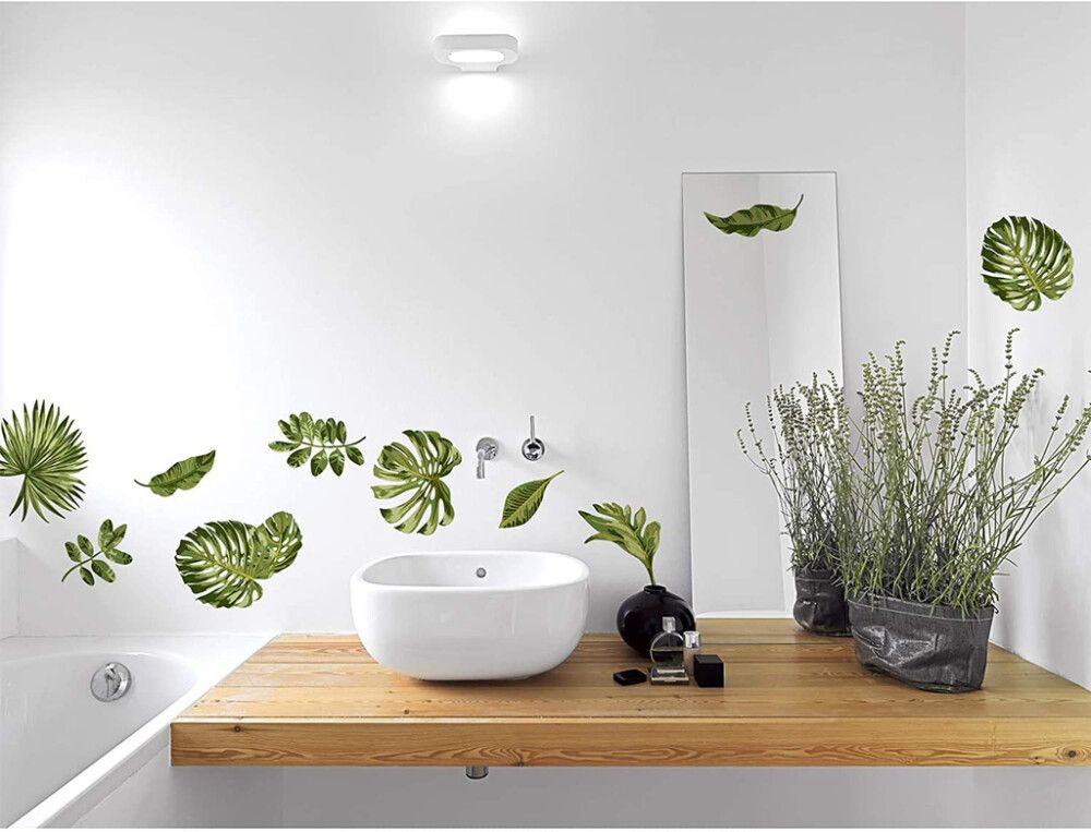 Julistetarra Plage Trooppiset lehdet 24 x 68 cm