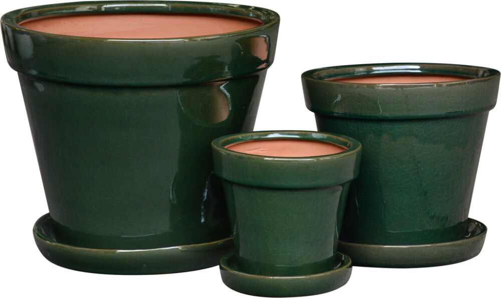 Ulkoruukku Kaisa 23 x 25 cm tummanvihreä