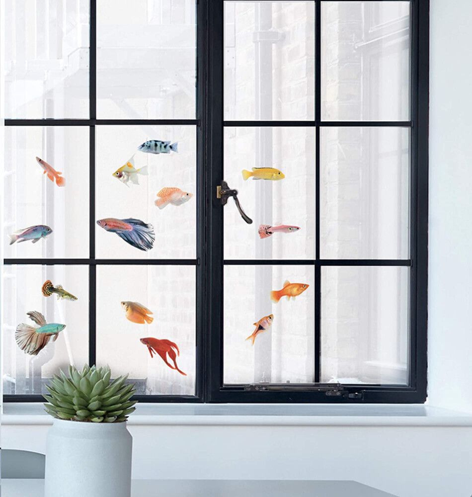 Staattinen tarra Plage Trooppiset kalat 29,7 x 21 cm