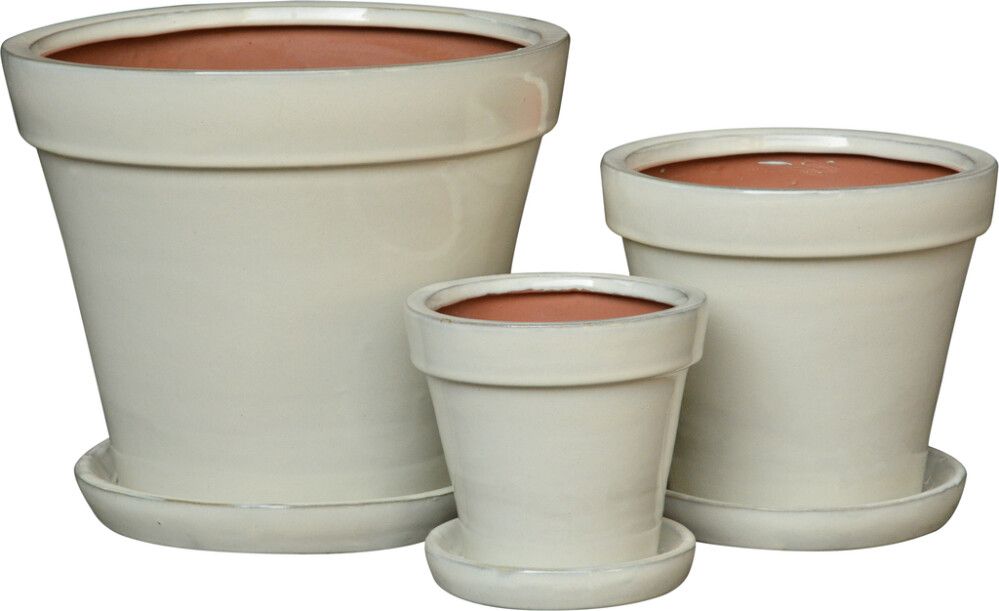 Ulkoruukku Kaisa 17 x 18 cm valkoinen