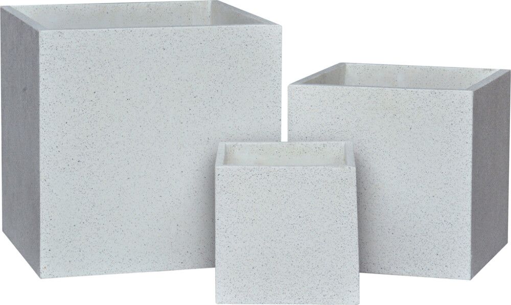 Ulkoruukku Alina 34 x 34 x 34 cm valkoinen