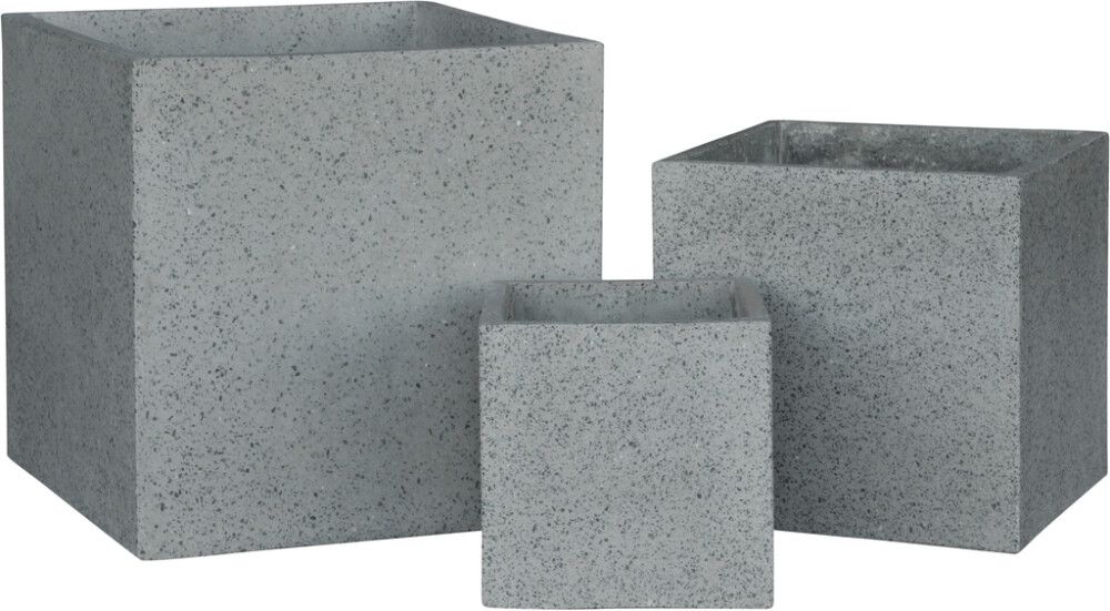 Ulkoruukku Alina 34 x 34 x 34 cm harmaa