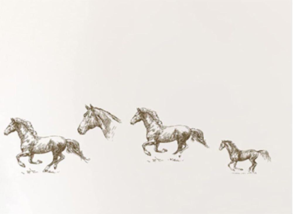 Julistetarra Plage Galopping 24 x 68 cm