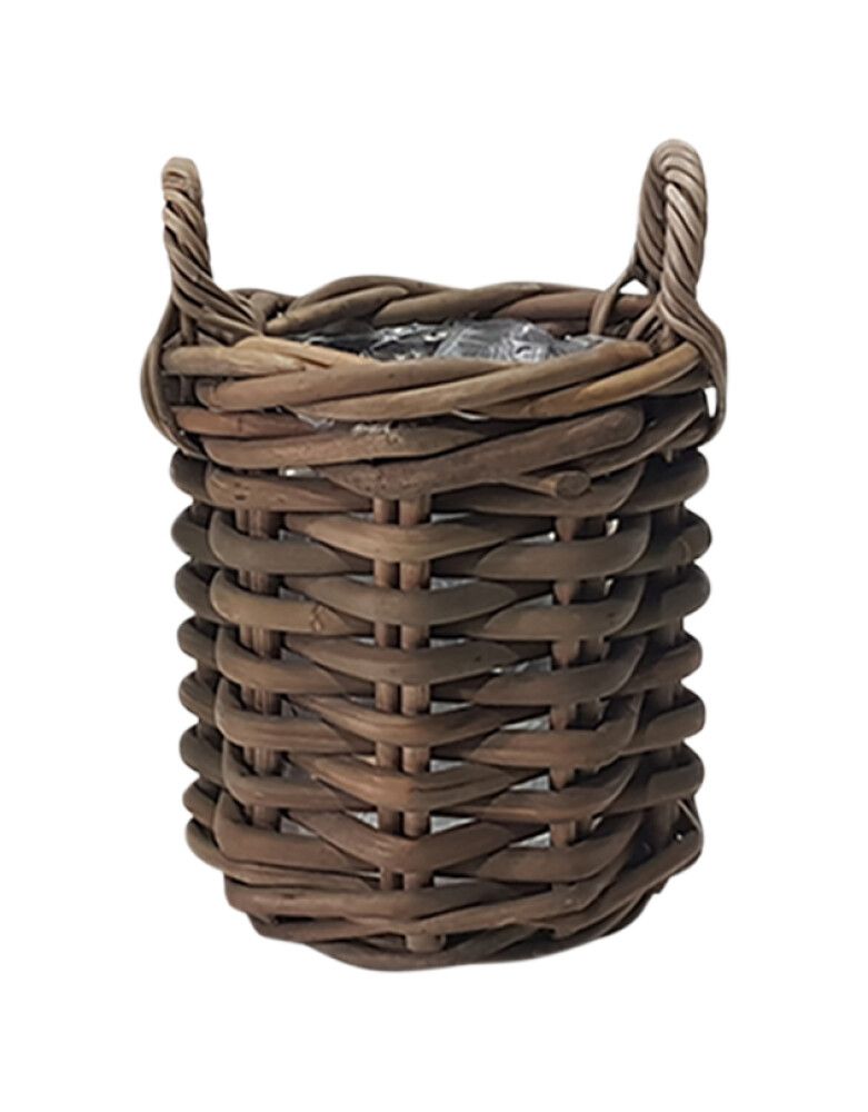 Ulkoruukku rottinki 30 x 30 cm harmaa