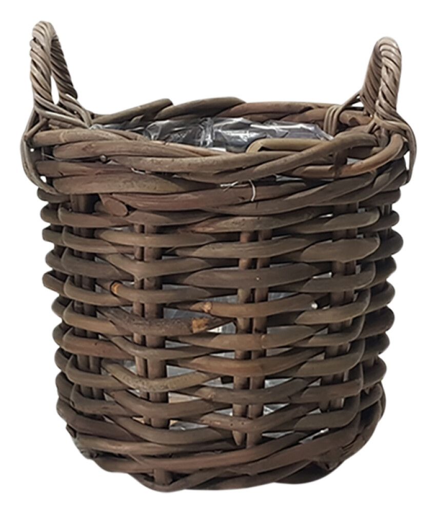 Ulkoruukku rottinki 40 x 35 cm harmaa