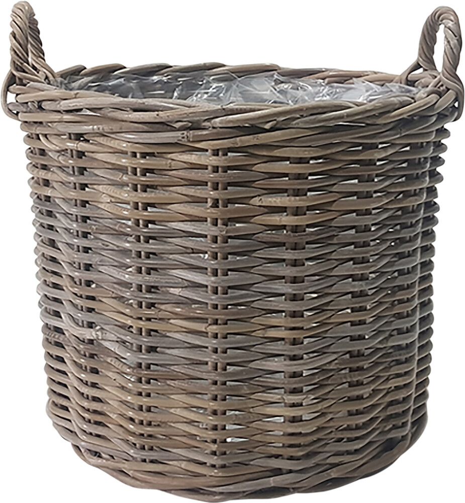 Ulkoruukku rottinki Kubu 44 x 34 cm harmaa