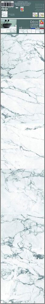 Laattatarra Plage Marmori Valkoinen 6 kpl