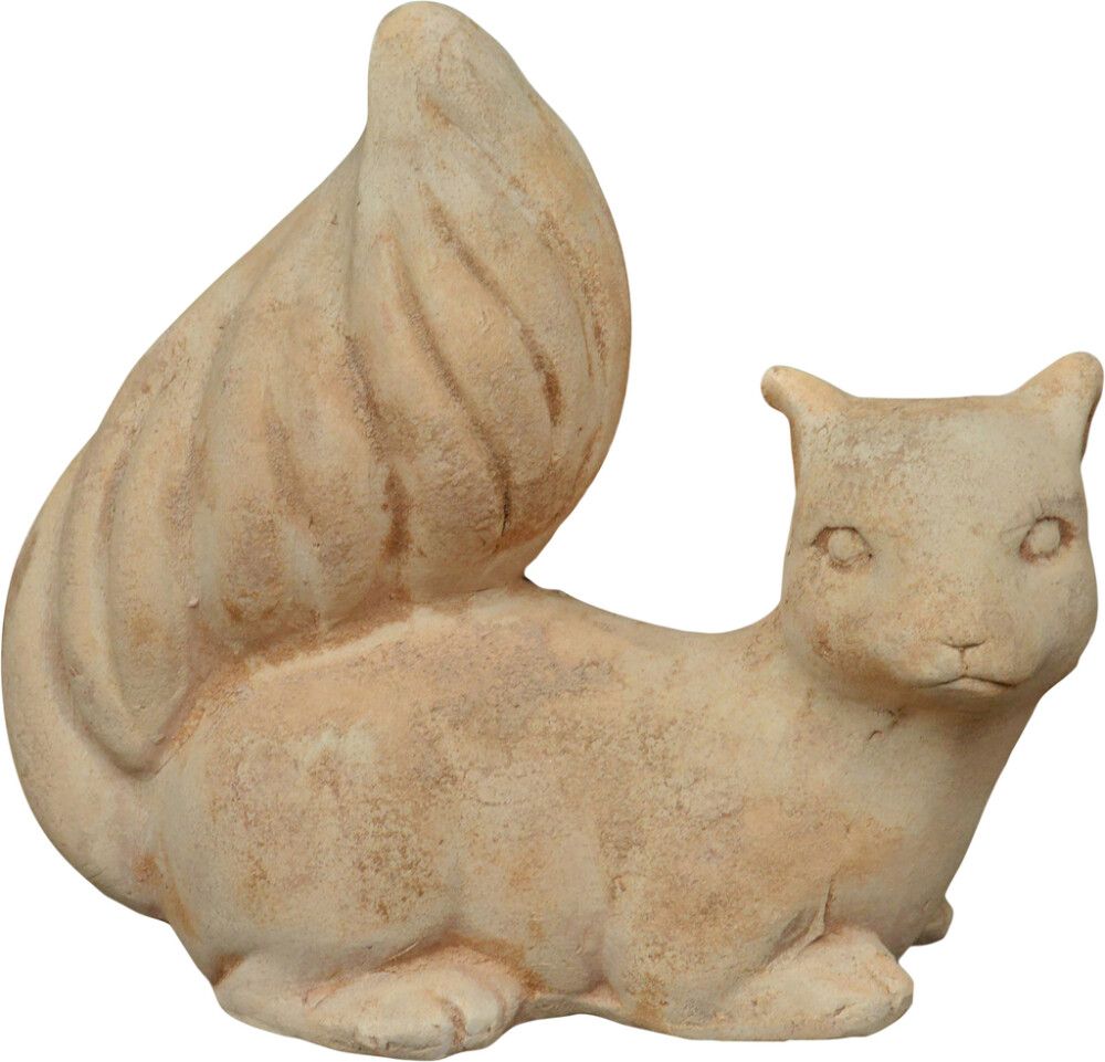 Puutarhapatsas orava terracotta antique