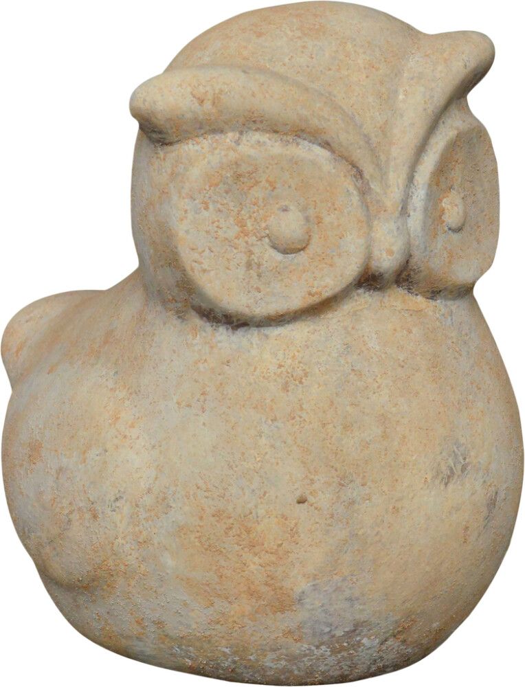 Puutarhapatsas pöllö terracotta antique