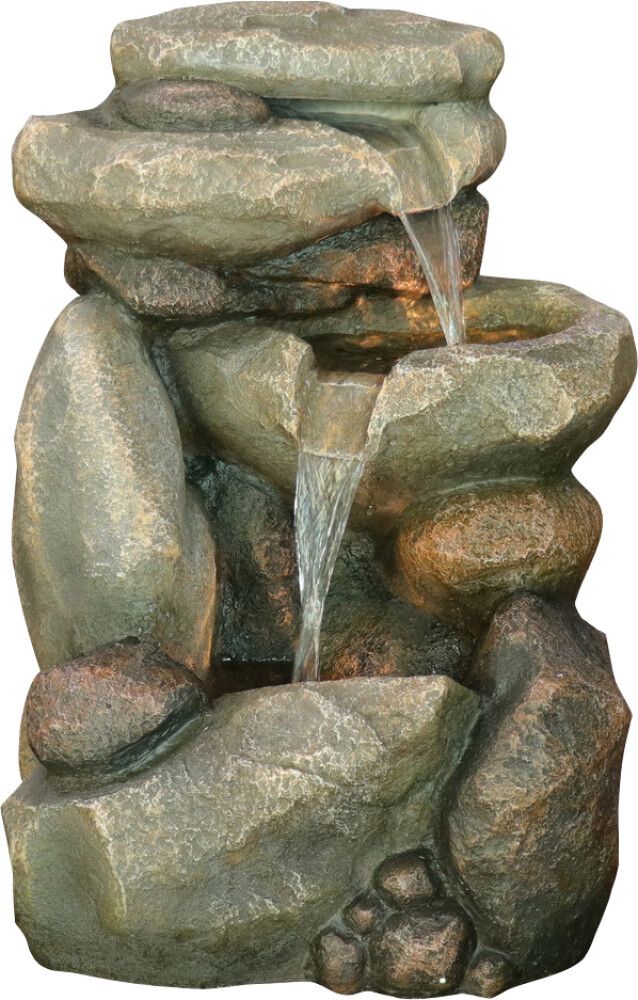 Suihkulähde kiviseinä