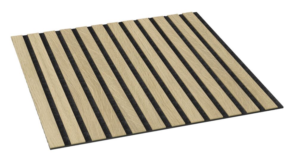 Akustiikkapaneeli Wallution Pro vaalea tammi 7,5 x 600 x 600 mm