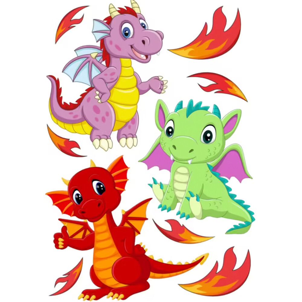 Julistetarra Dragon Kids 48 x 68 cm