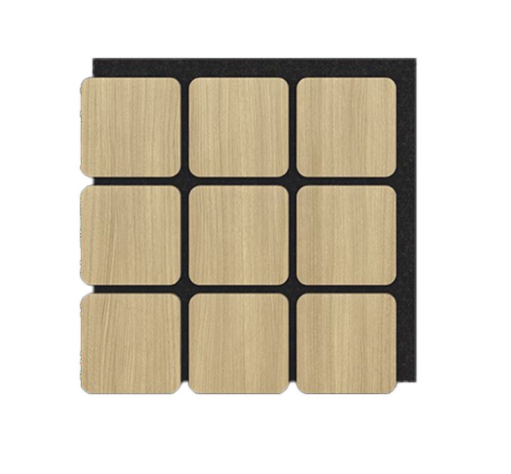 Akustiikkapaneeli Sonido Quadrum vaalea tammi 18 x 585 x 600 mm 4 kpl