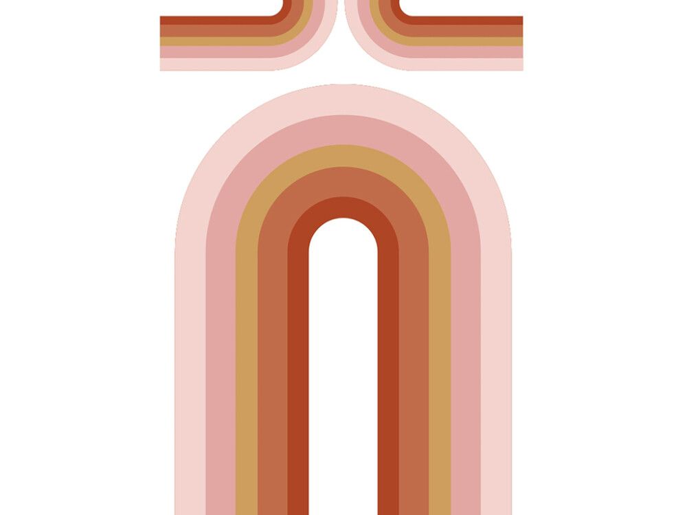 Julistetarra Pastel Rainbow 48 x 68 cm