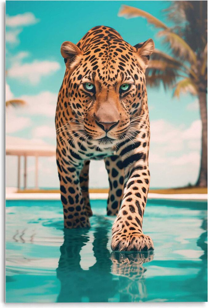 Sisustustaulu Reinders Pool Tiger 78 x 116 cm