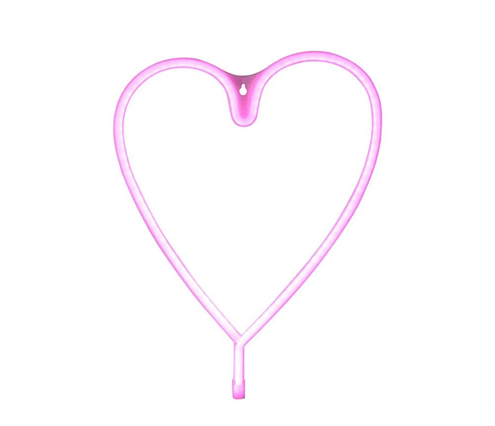 Neon-kyltti Just Light Sydän LED