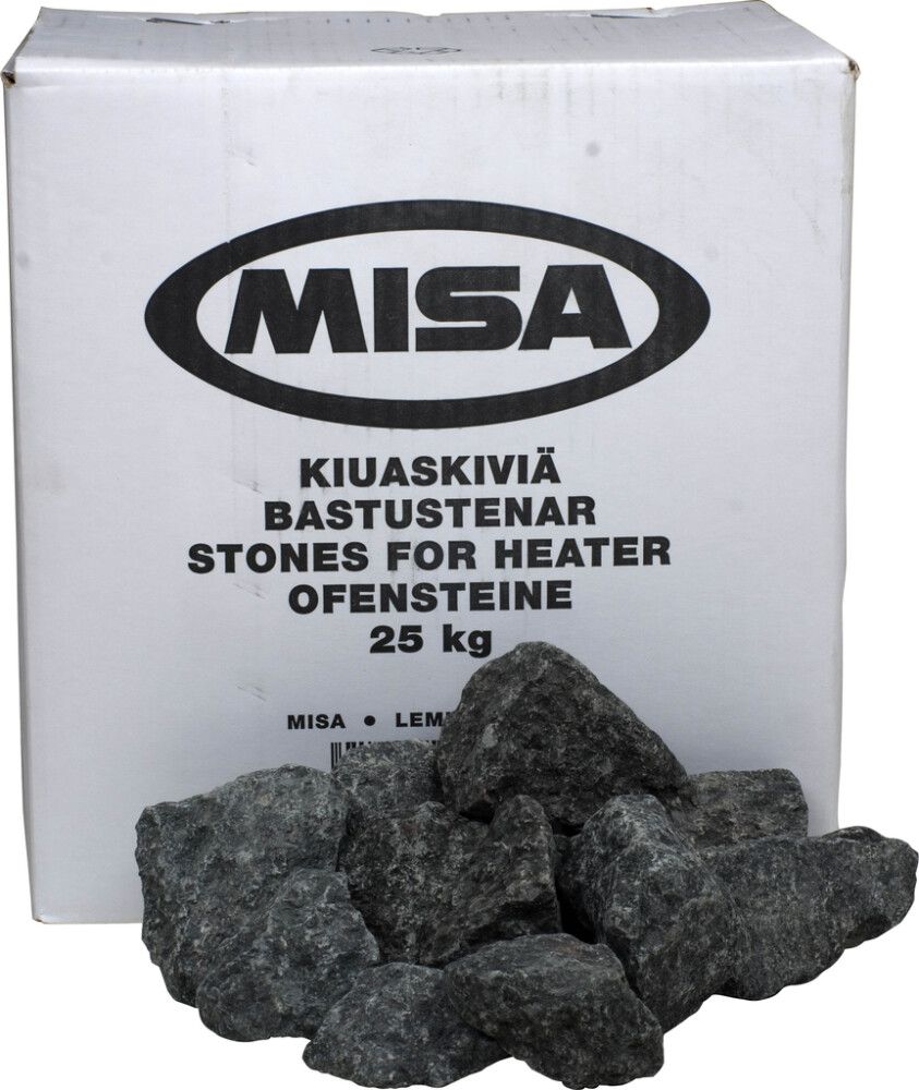 Kiuaskivet Misa Ø 5-10 cm 25 kg