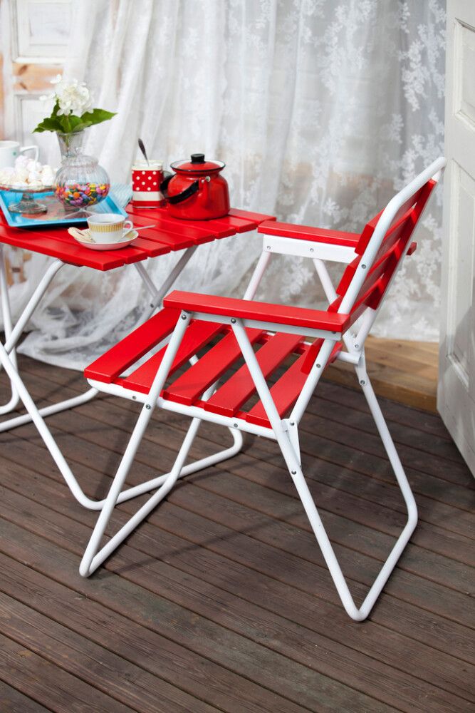 Tuoli Varax Retro 305 punavalkoinen