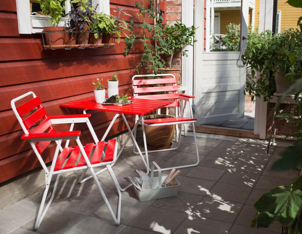 Pöytä Varax retro 401 punavalkoinen