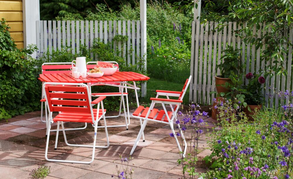 Pöytä Varax Retro 403 punavalkoinen