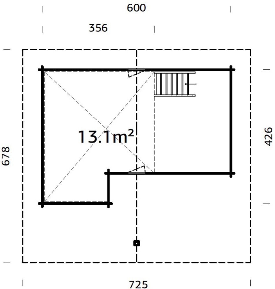 Sauna Palmako Leila 20 m²+10,4 m²