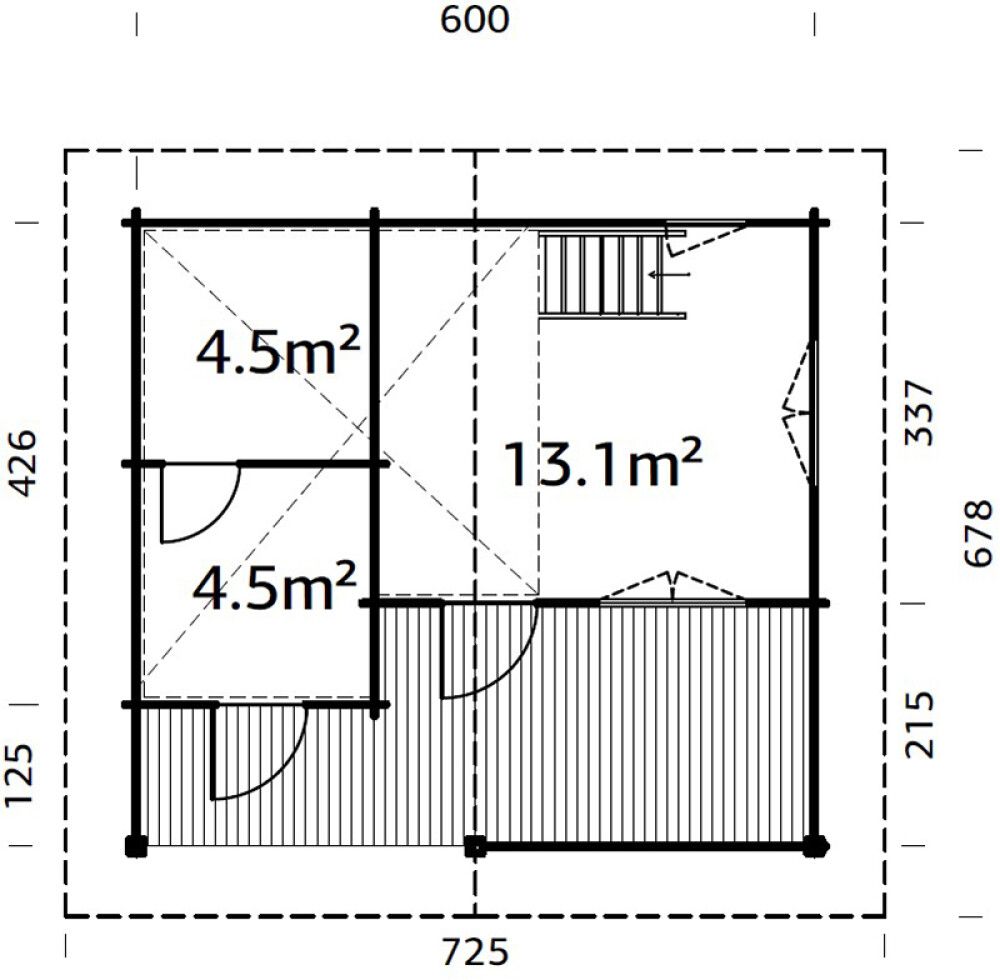 Sauna Palmako Leila 20 m²+10,4 m²