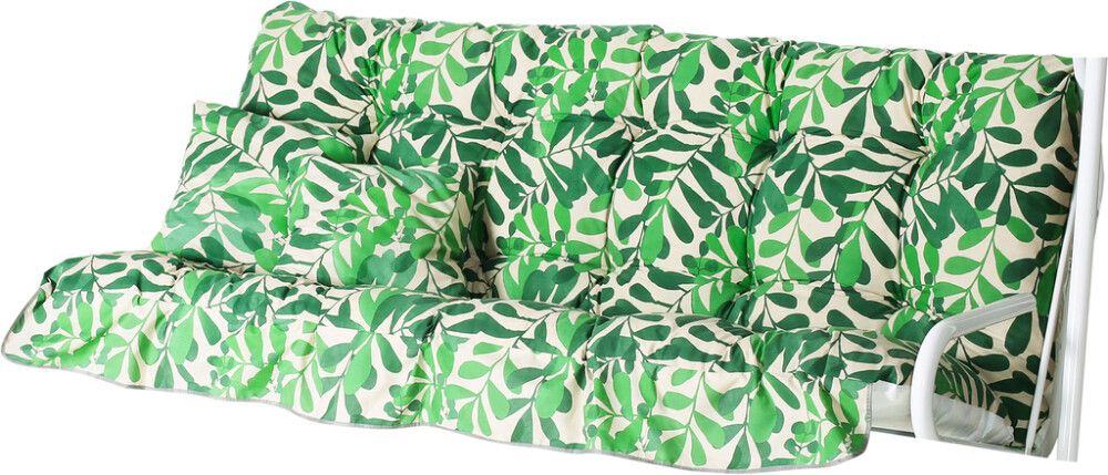 Pehmuste Varax DeLuxe/Monica/Suvi keinu vihreä lehtikuvio