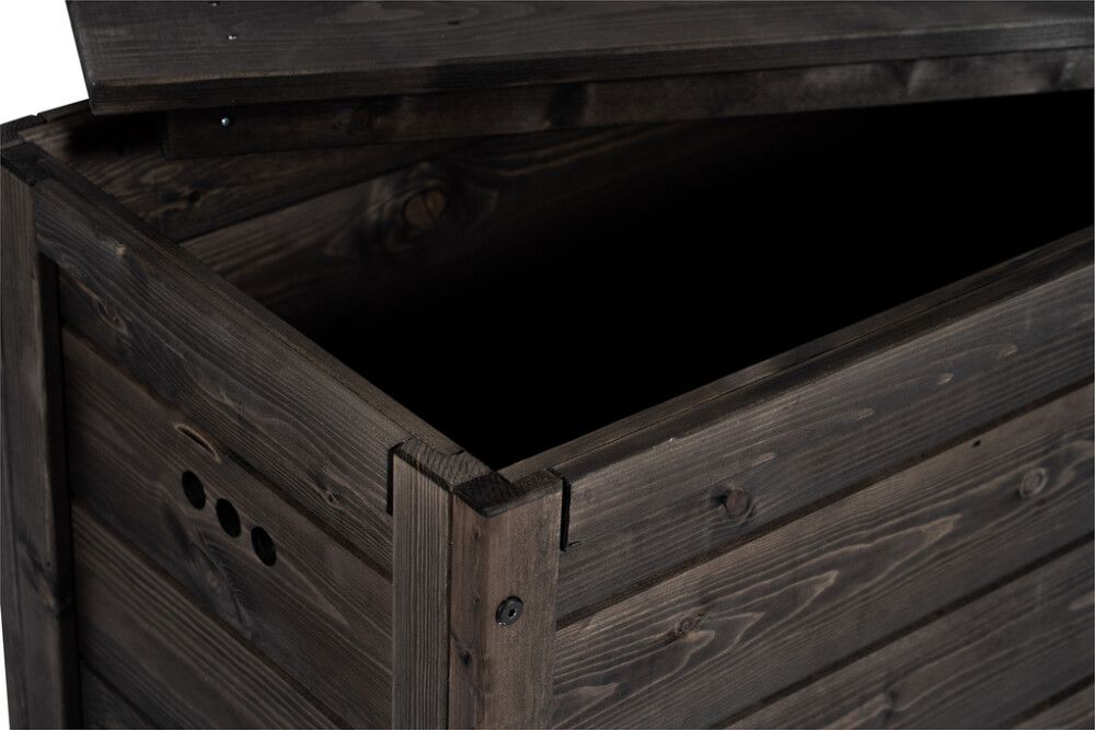 Säilytyslaatikko 117 x 46 x 58 cm musta