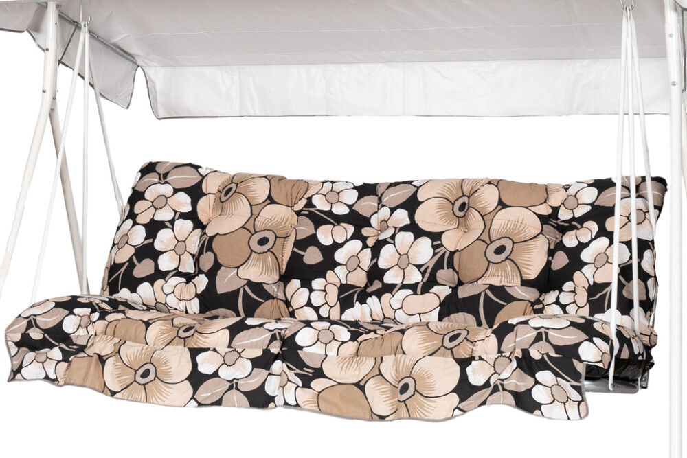 Pehmuste Varax Riviera/Teneriffa keinu Stormskär kukkakuvio beigeharmaa