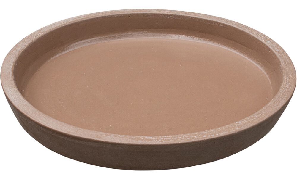 Aluslautanen 30 x 4 cm ruskea terracotta