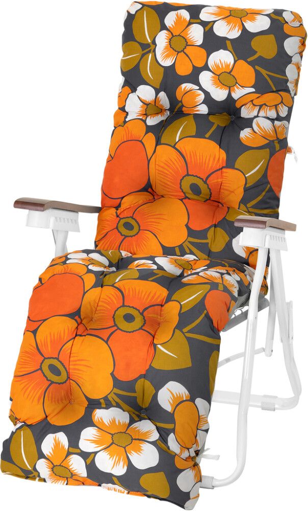 Tuoli Varax Baden Baden kukkakuvio valkoinen