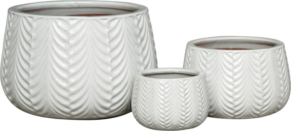 Ulkoruukku Stella valkoinen S 14 x 19 cm