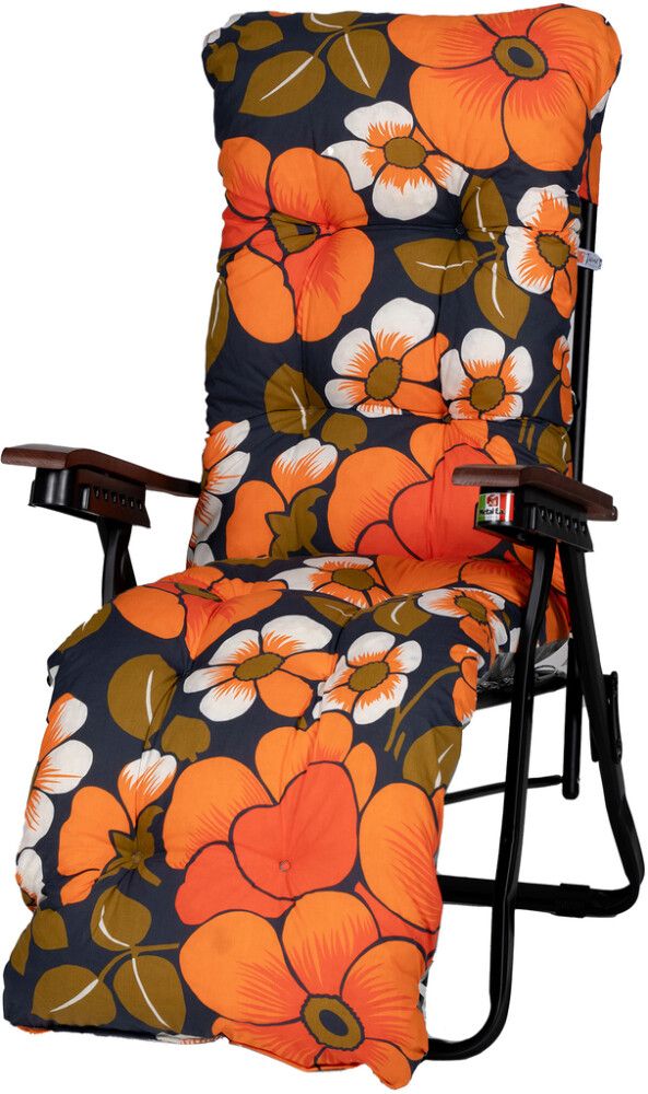 Tuoli Varax Baden Baden kukkakuvio musta