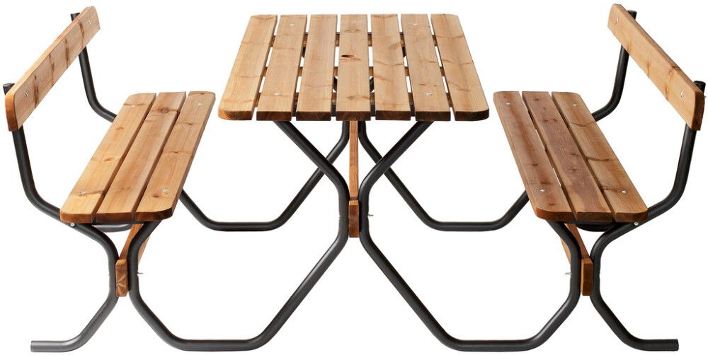 Piknikpöytä Varax Rasta Viking musta