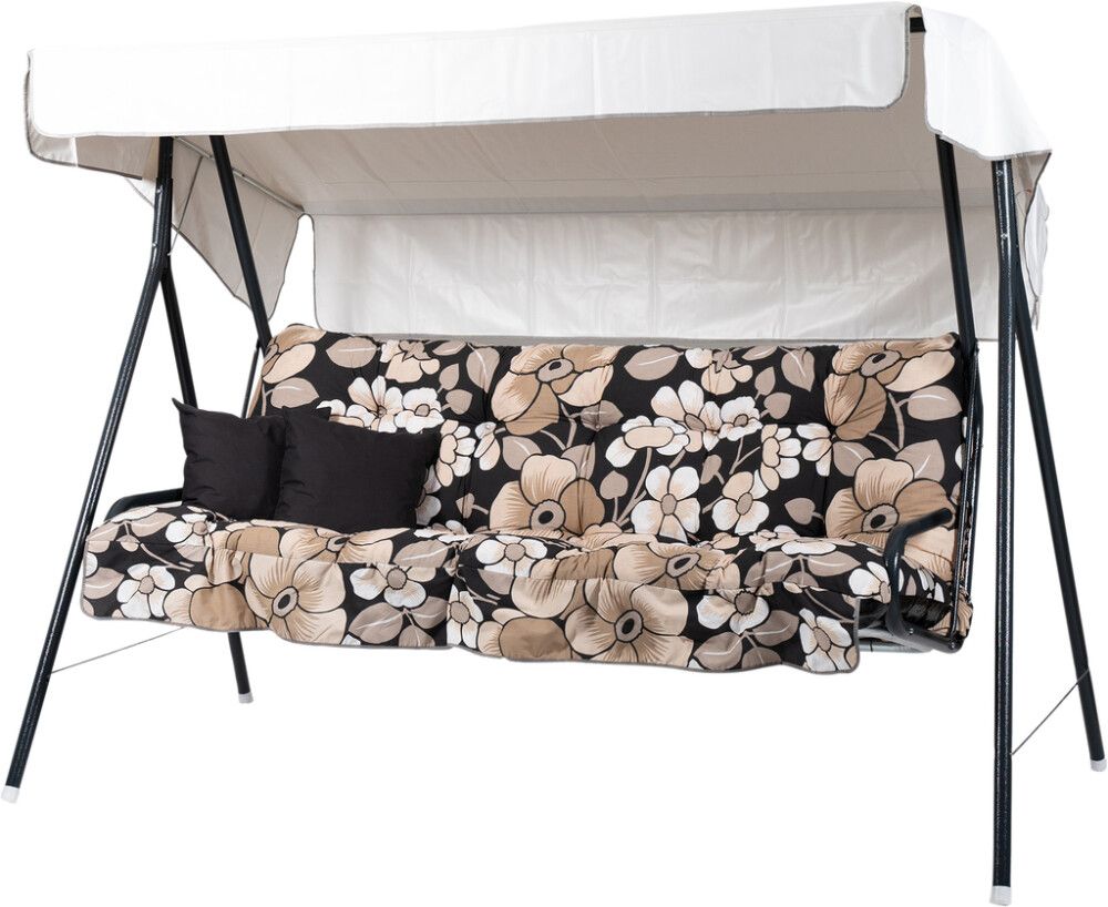 Puutarhakeinu Varax Suvi harmaabeige kukkakuvio