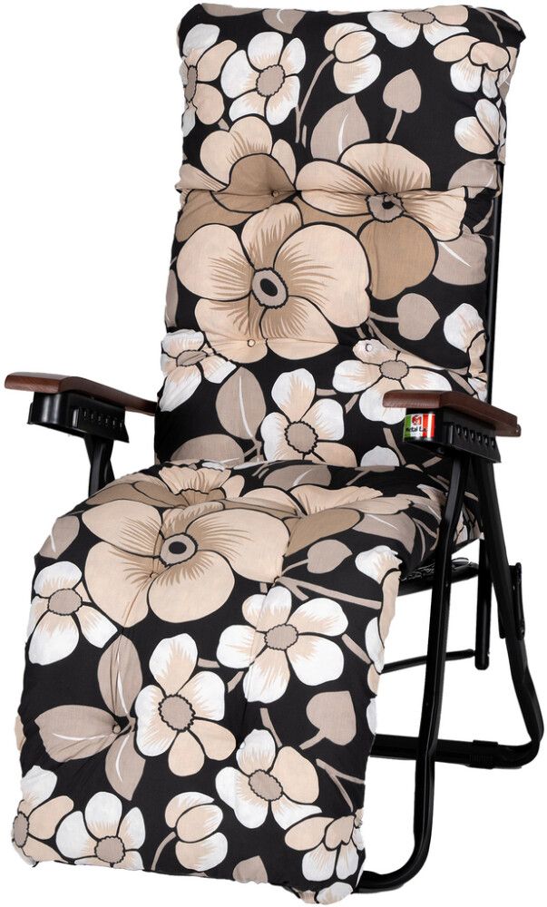 Tuoli Varax Baden Baden harmaabeige kukkakuvio