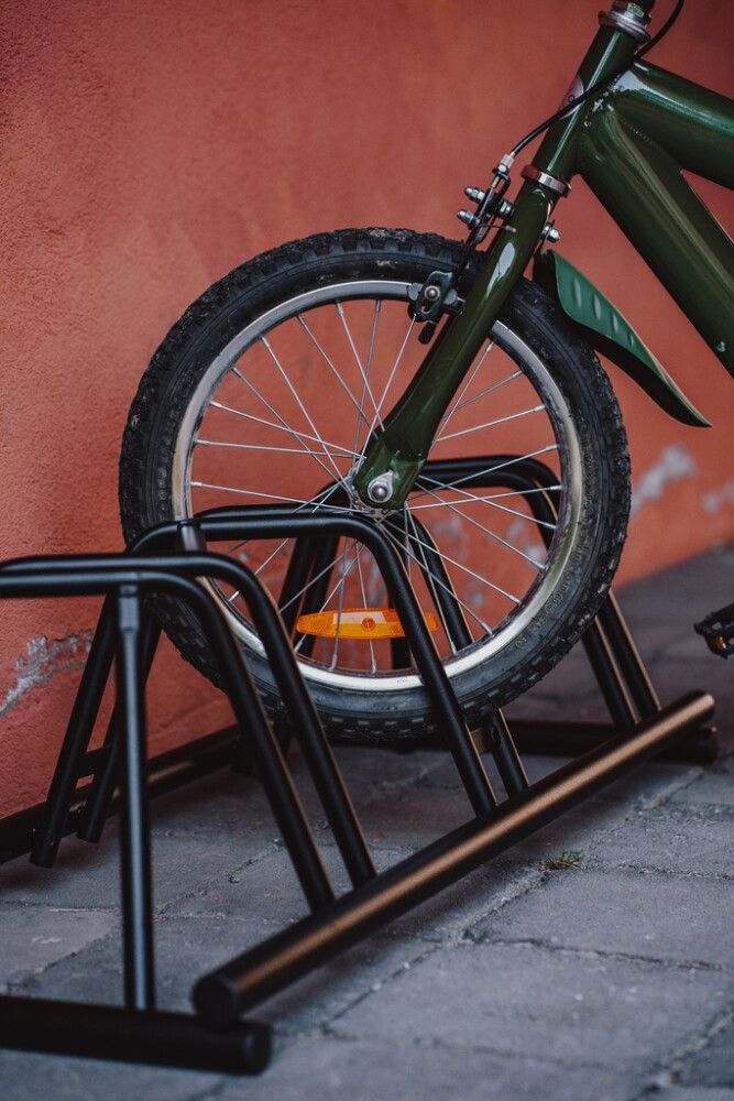 Polkupyöräteline Varax 153 3-paikkainen musta